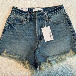 *Brand New* Vervet Los Angeles - Sasha denim cutoff shorts {w/ tags}